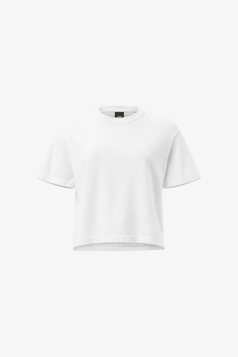 T-shirt boxy z bawełny o wysokiej gramaturze