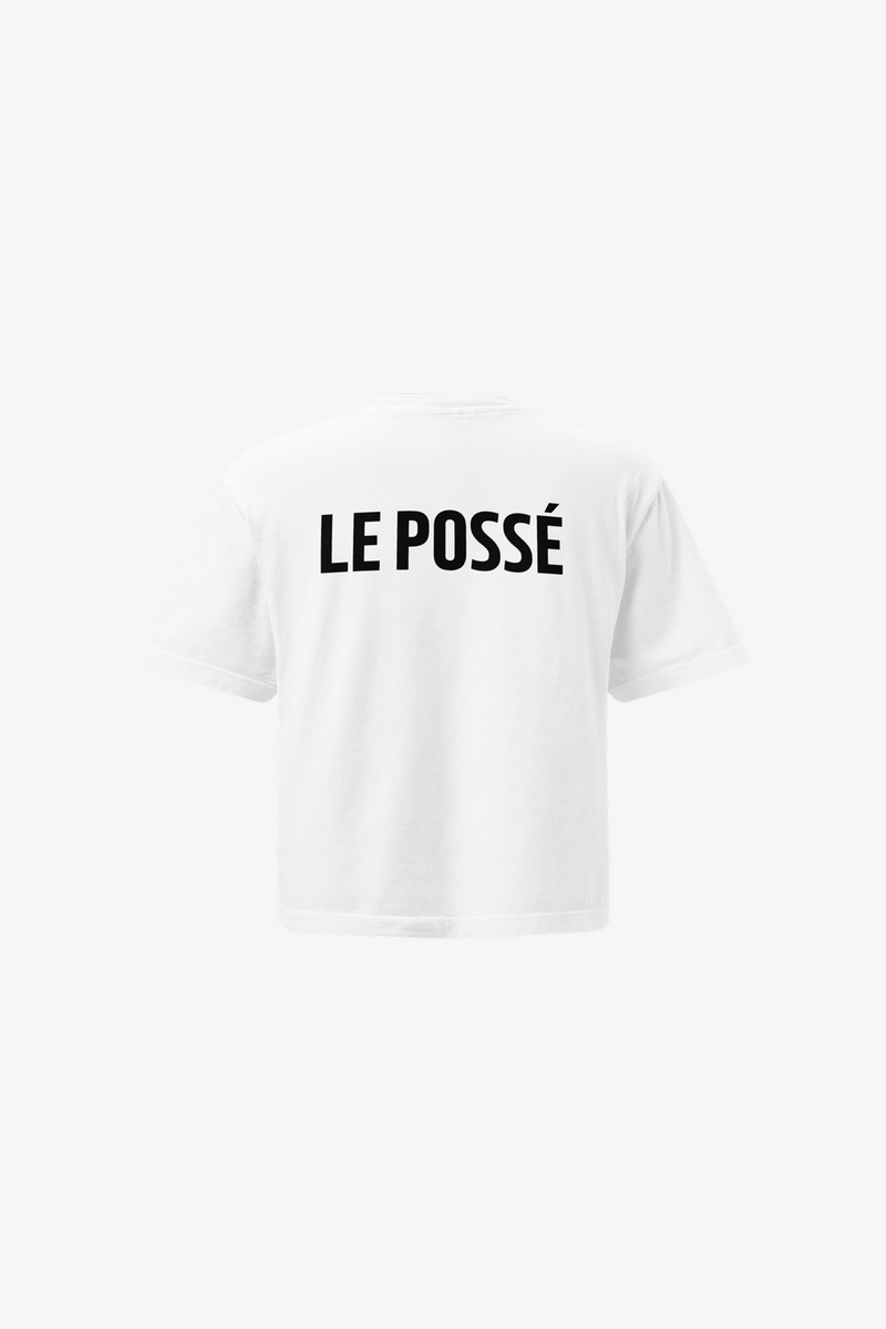 T-shirt boxy z bawełny o wysokiej gramaturze
