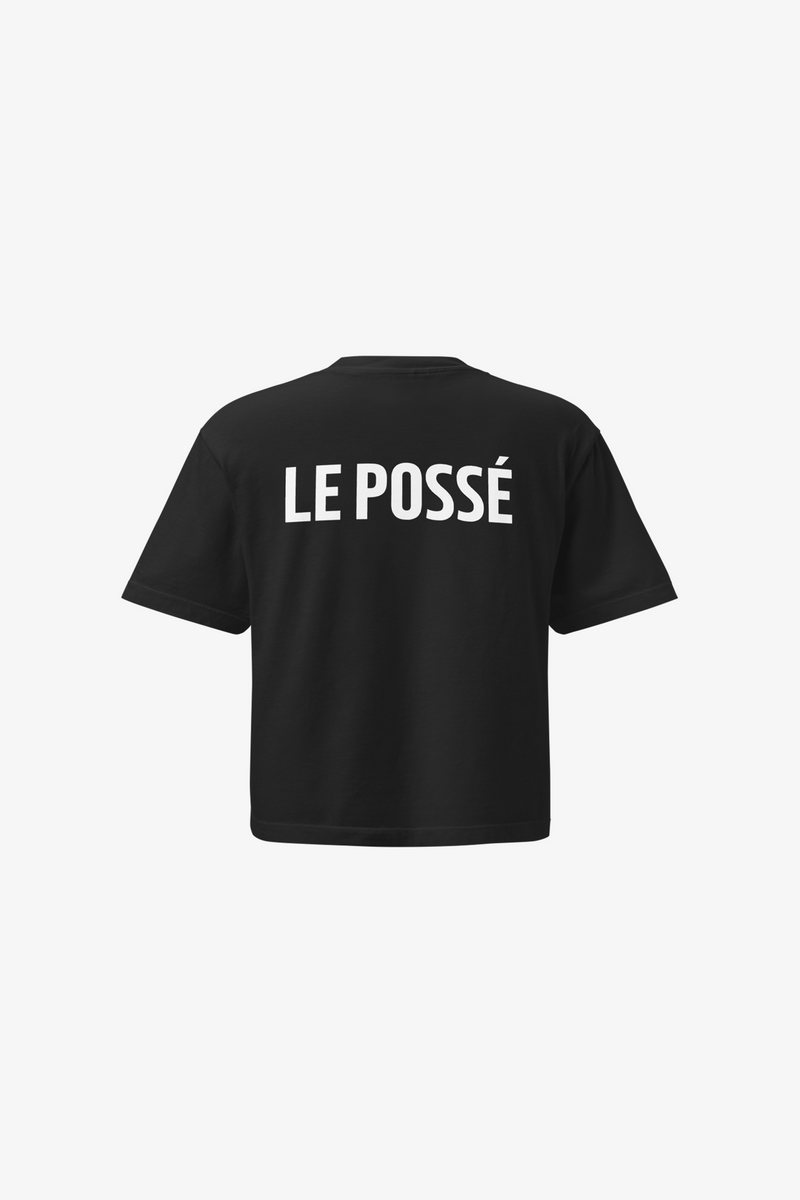 T-shirt boxy z bawełny o wysokiej gramaturze