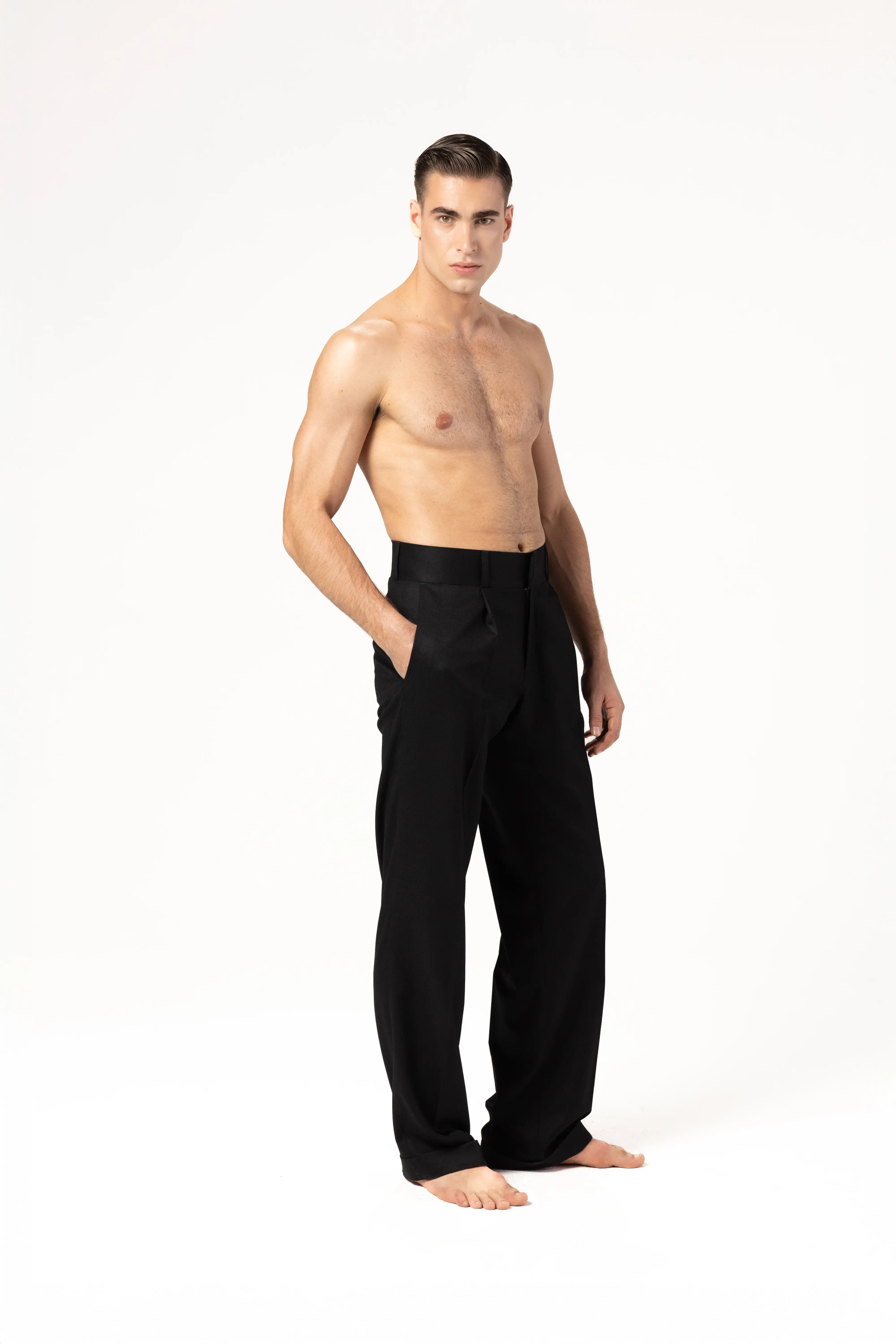 Men's flannel wool trousers