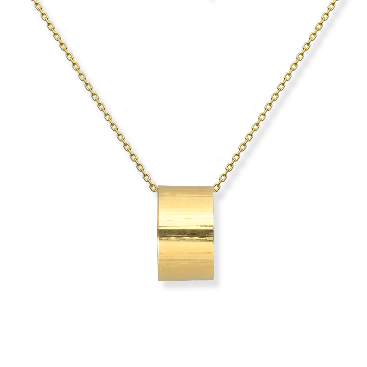 Collana in argento con anello (argento placcato oro)