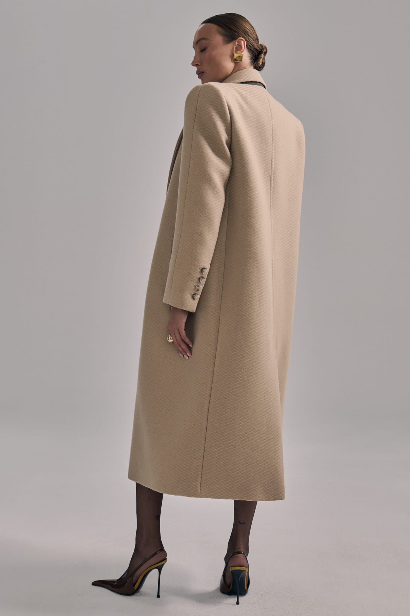 Beige Lana coat image 2