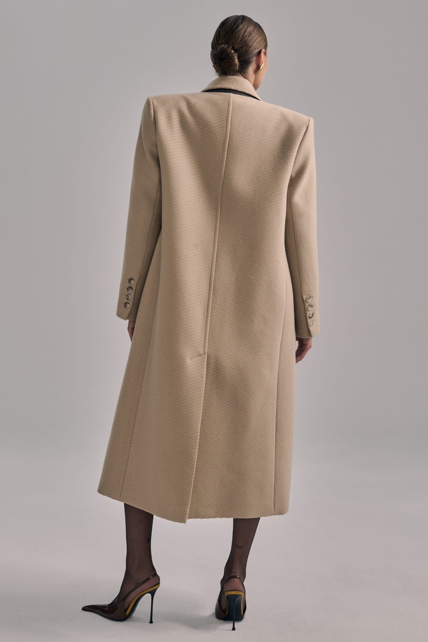 Beige Lana coat image 3