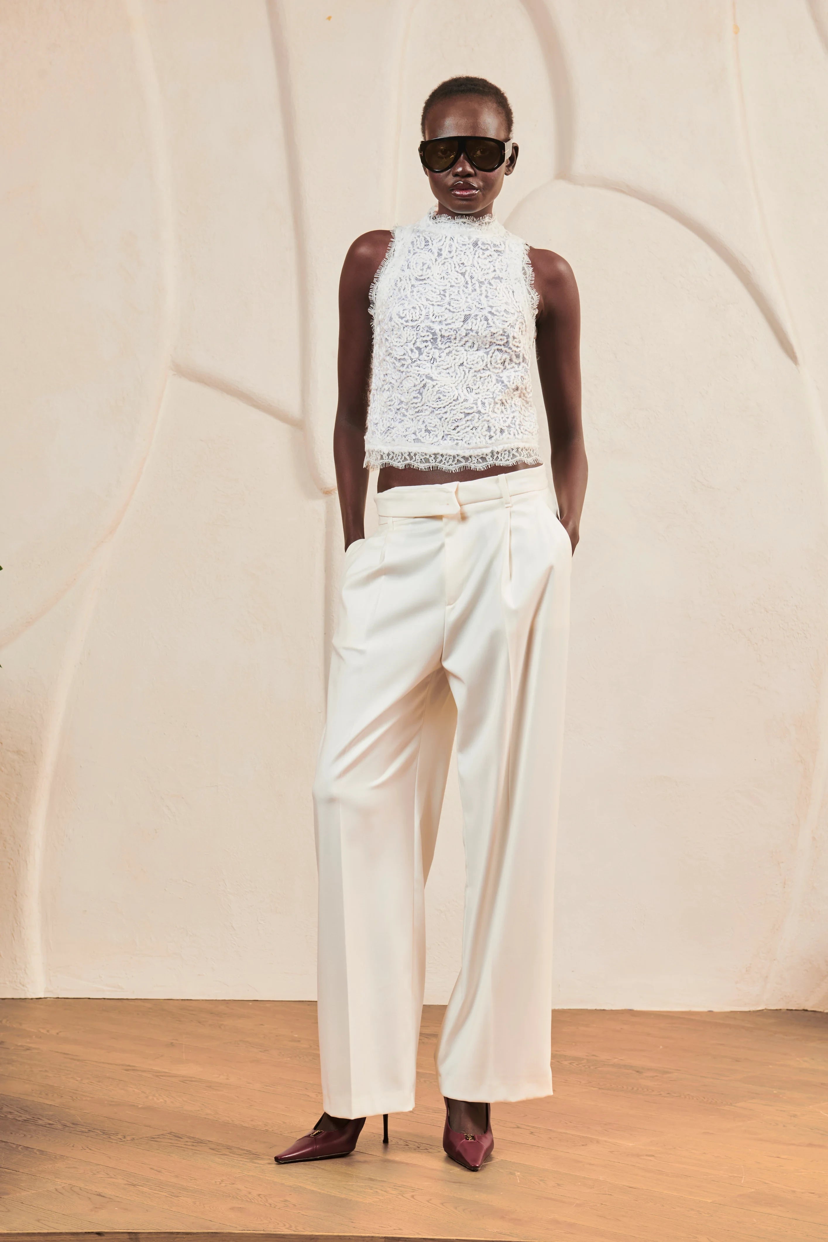 Cream Marlin pants image 2