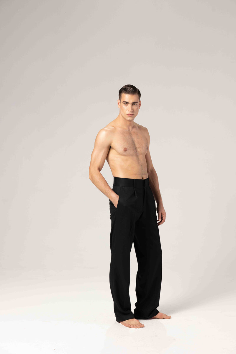 남성용 플란넬 울 바지