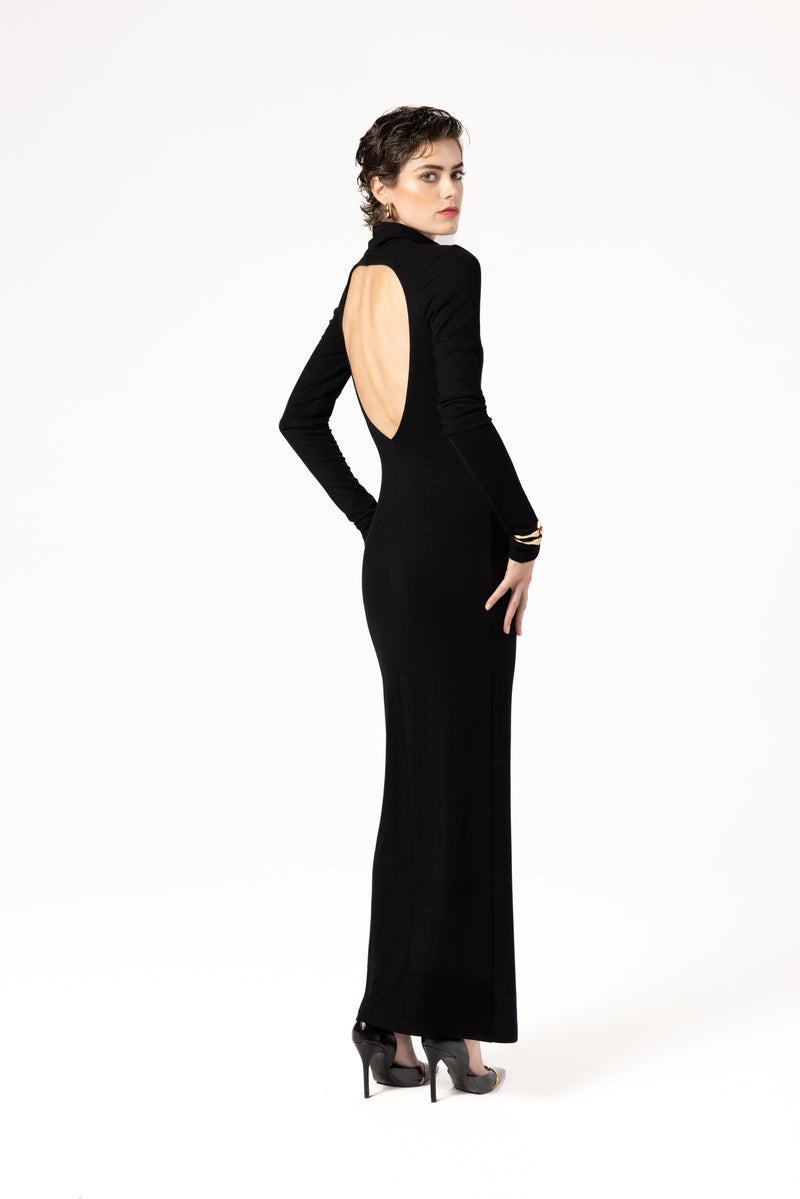 오픈백 맥시 드레스