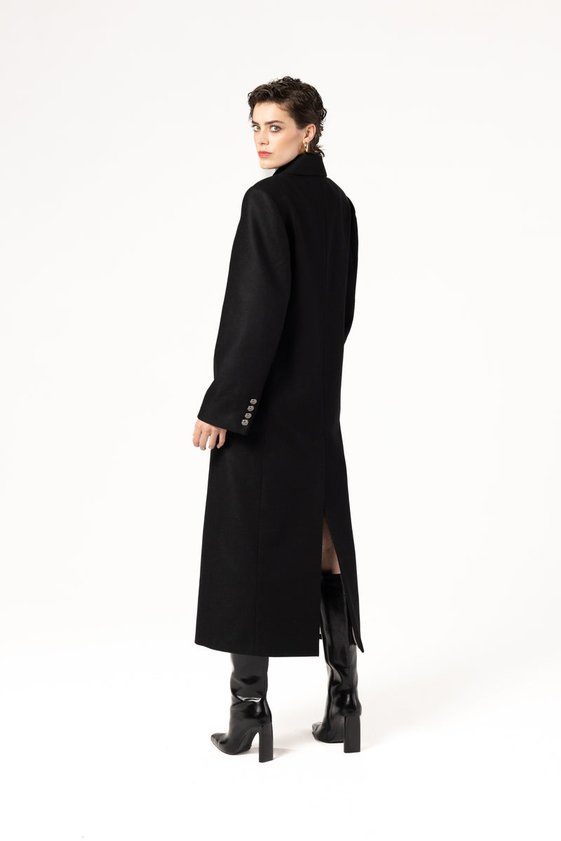 여성용 맥시 코트 (울과 캐시미어 소재)
