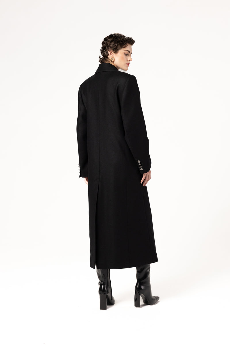 여성용 맥시 코트 (울과 캐시미어 소재)