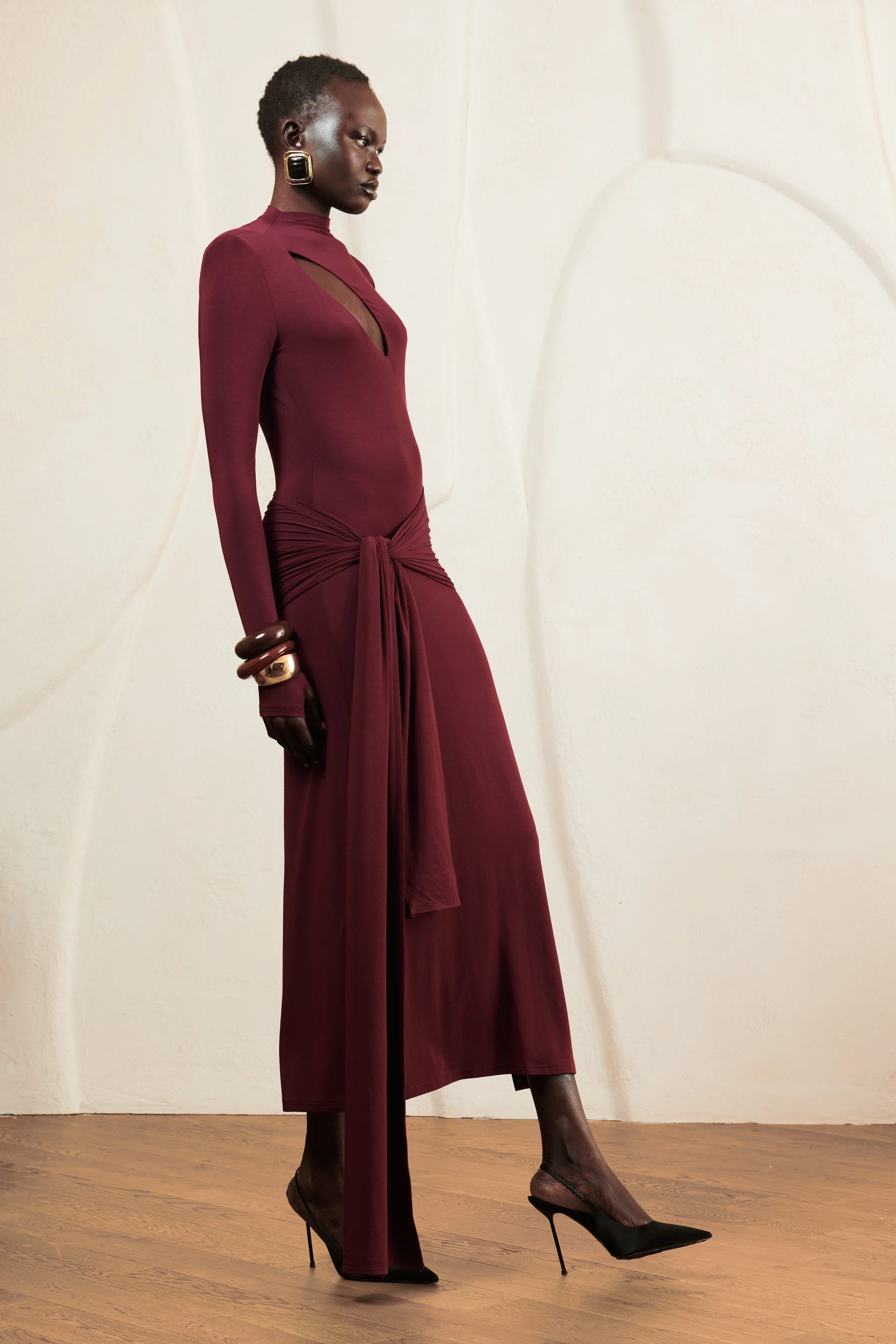 Burgundy Dress Rosalia image 1