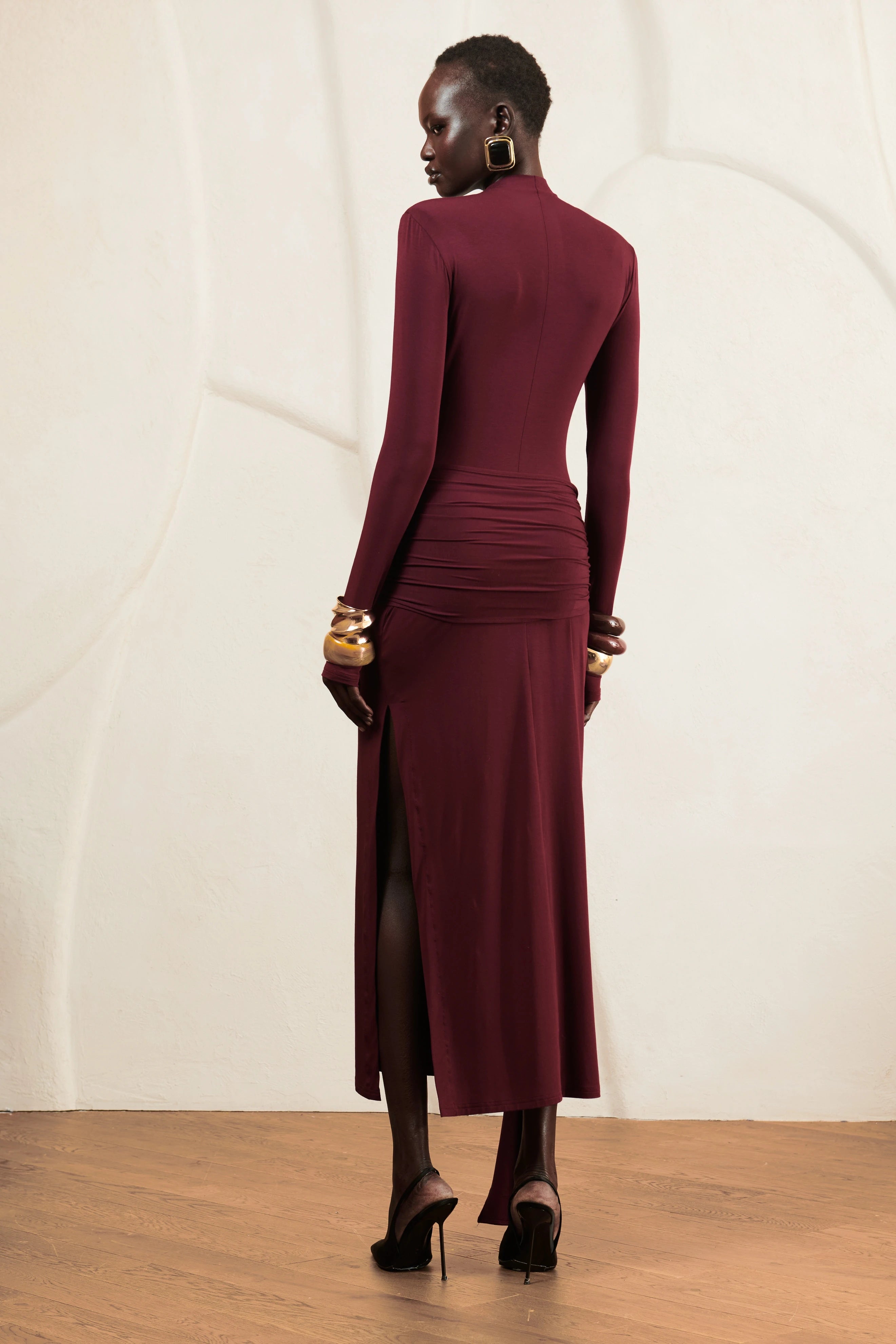 Burgundy Dress Rosalia image 3