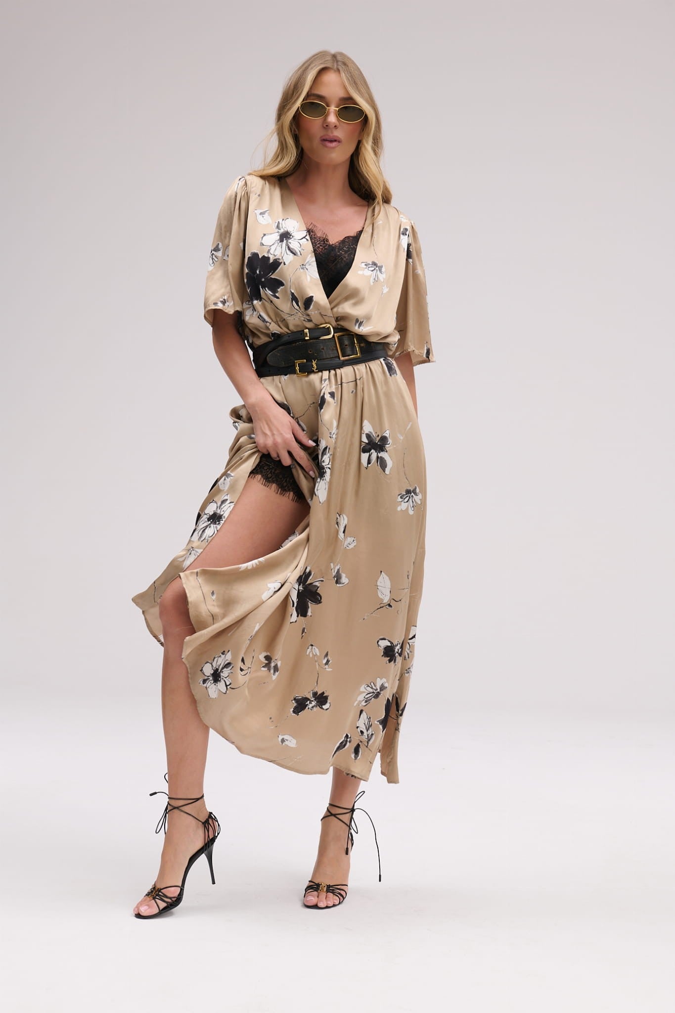 Floral pattern Merci glass dress image 4