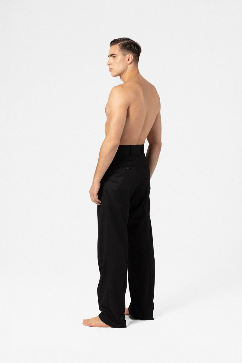 Pantalon en flanelle de laine homme
