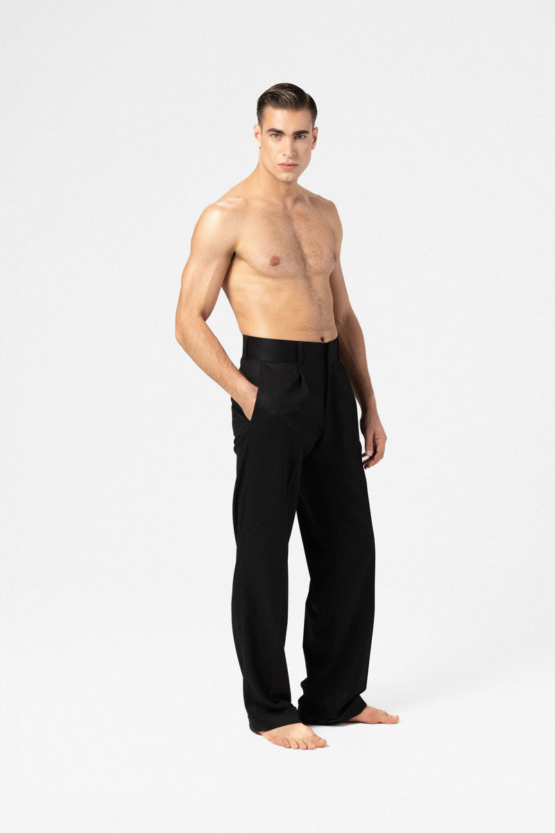 Pantalon en flanelle de laine homme