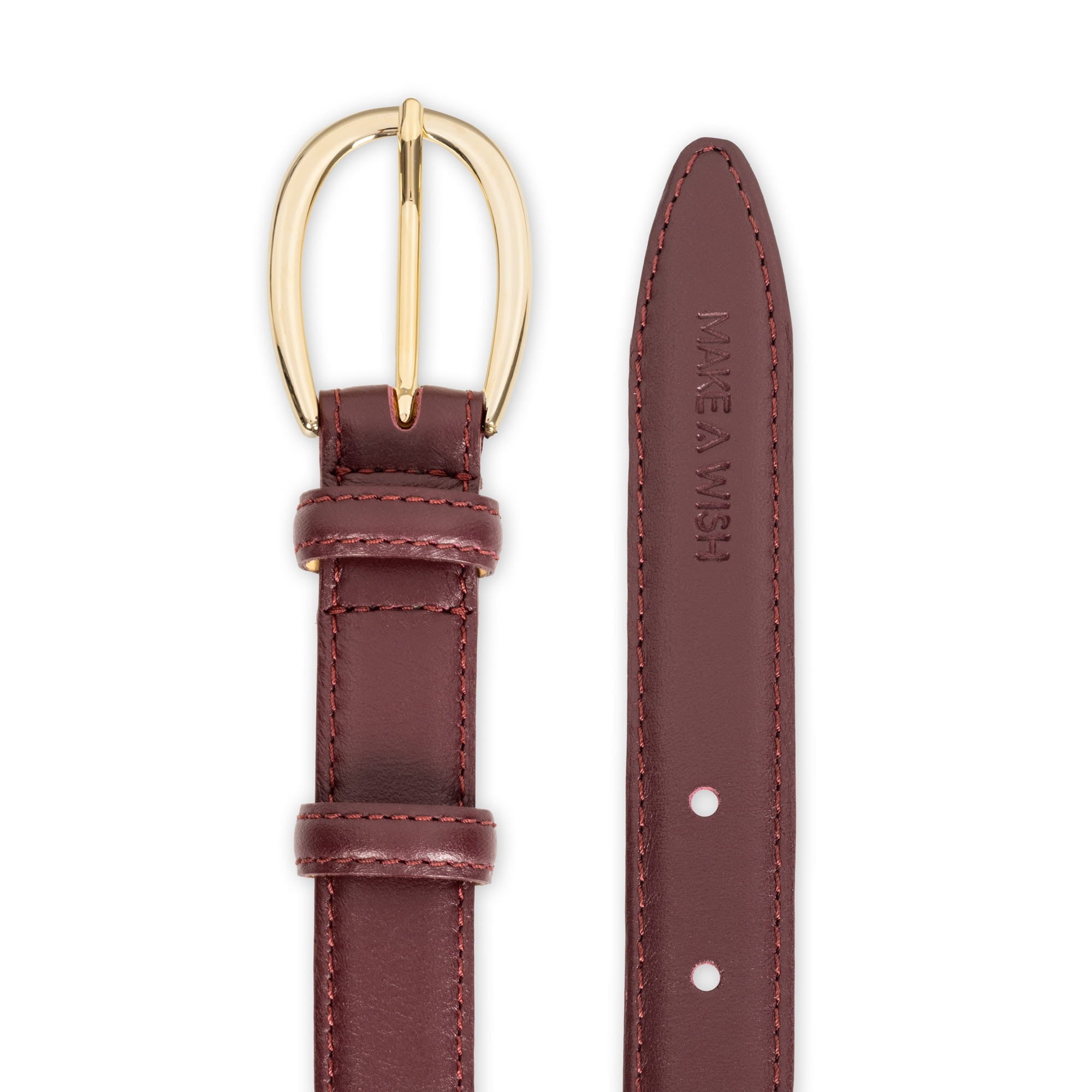 Burgundy Larme belt image 2