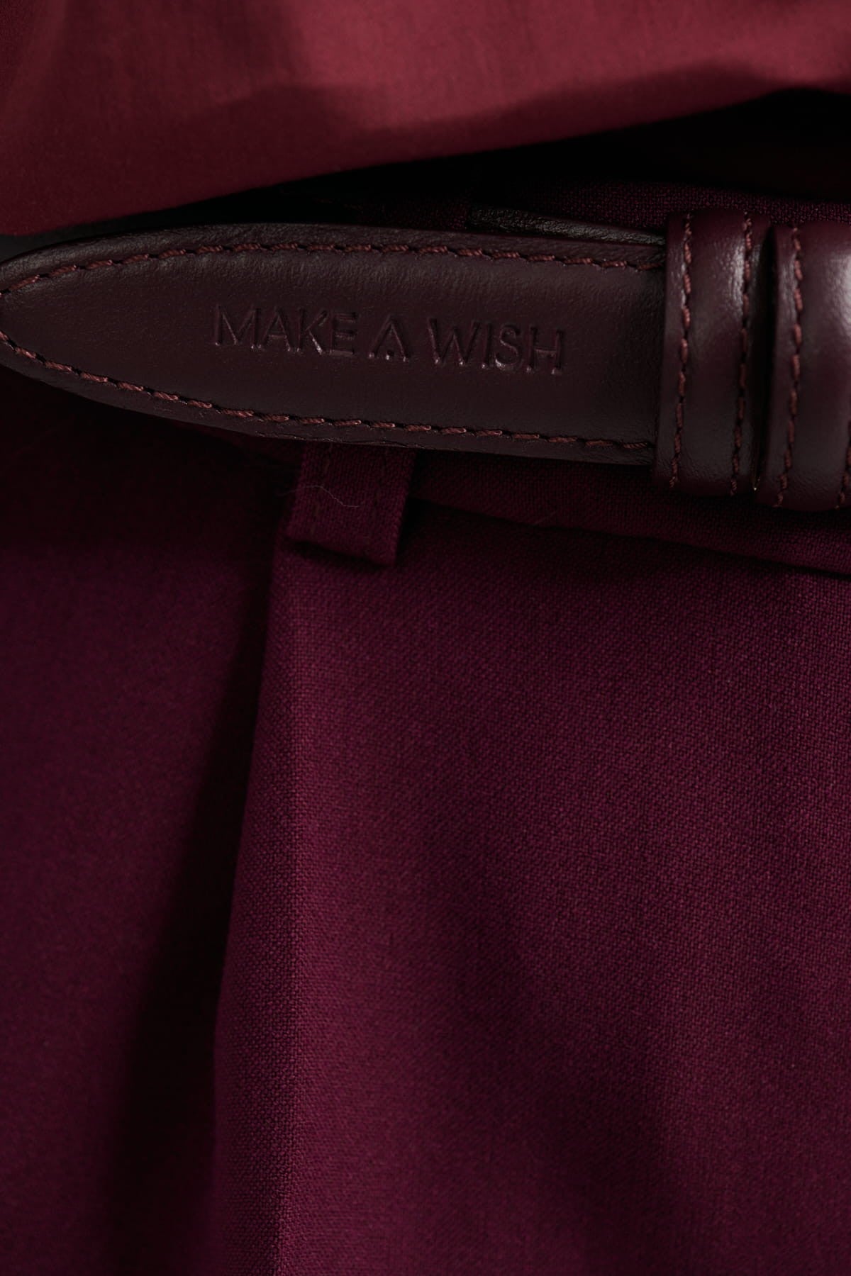 Burgundy Larme belt image 4