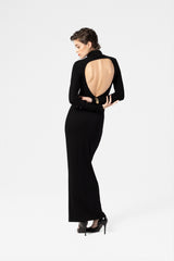 Maxi dress with open back