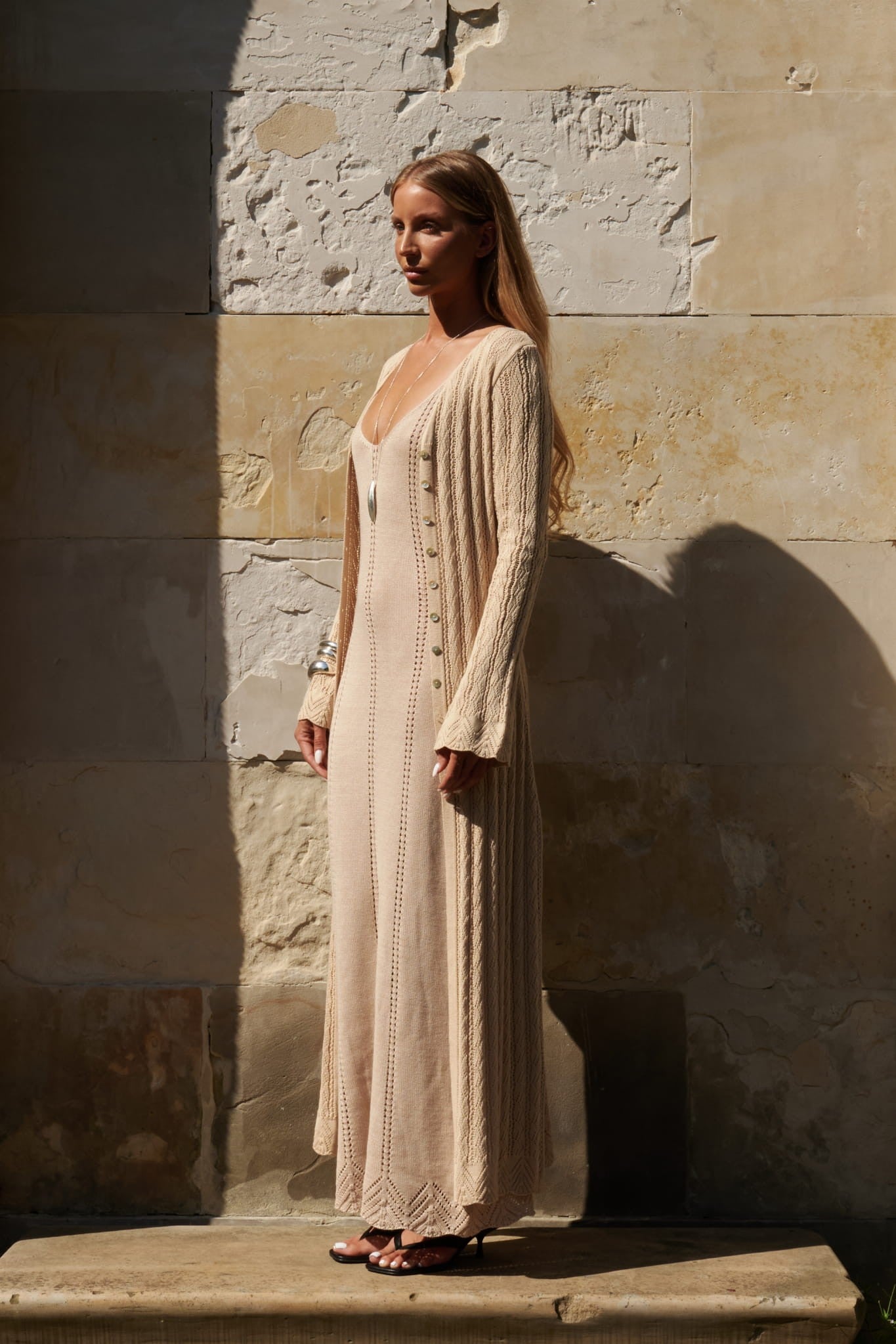 Beige Dress/cardigan Sonia image 4