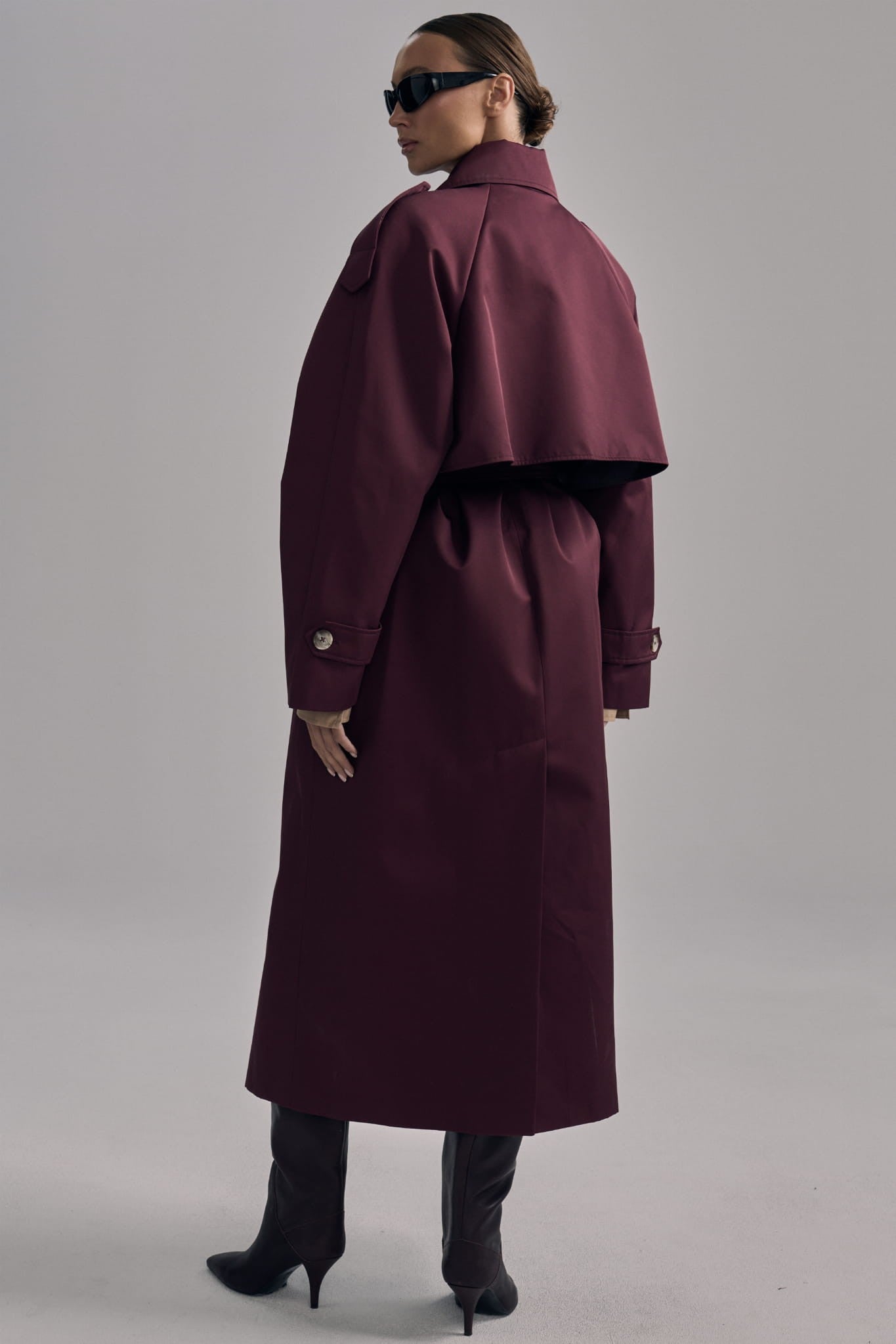 Burgundy Trench Carmen image 5