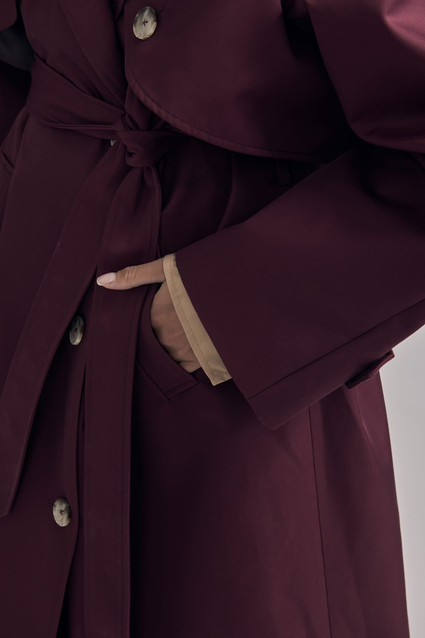 Burgundy Trench Carmen image 7