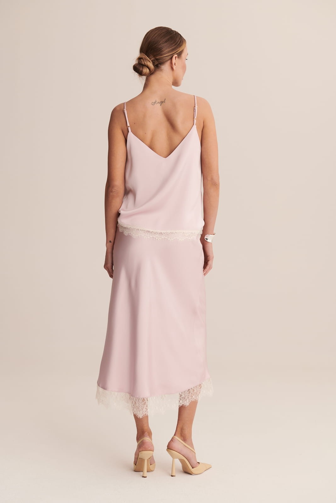 Lilac Satin skirt Coco image 6