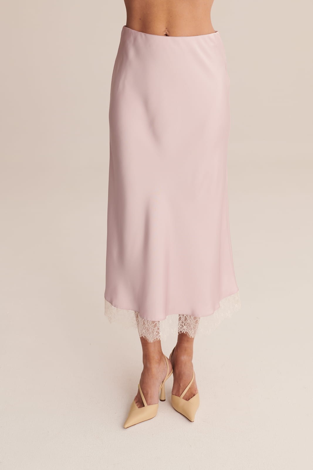 Lilac Satin skirt Coco image 8