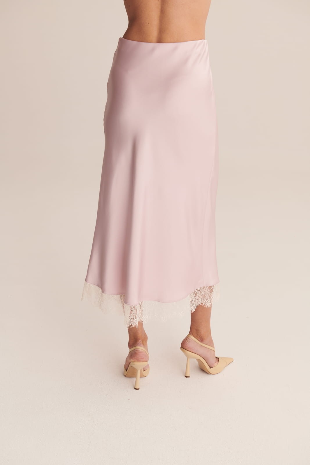 Lilac Satin skirt Coco image 9