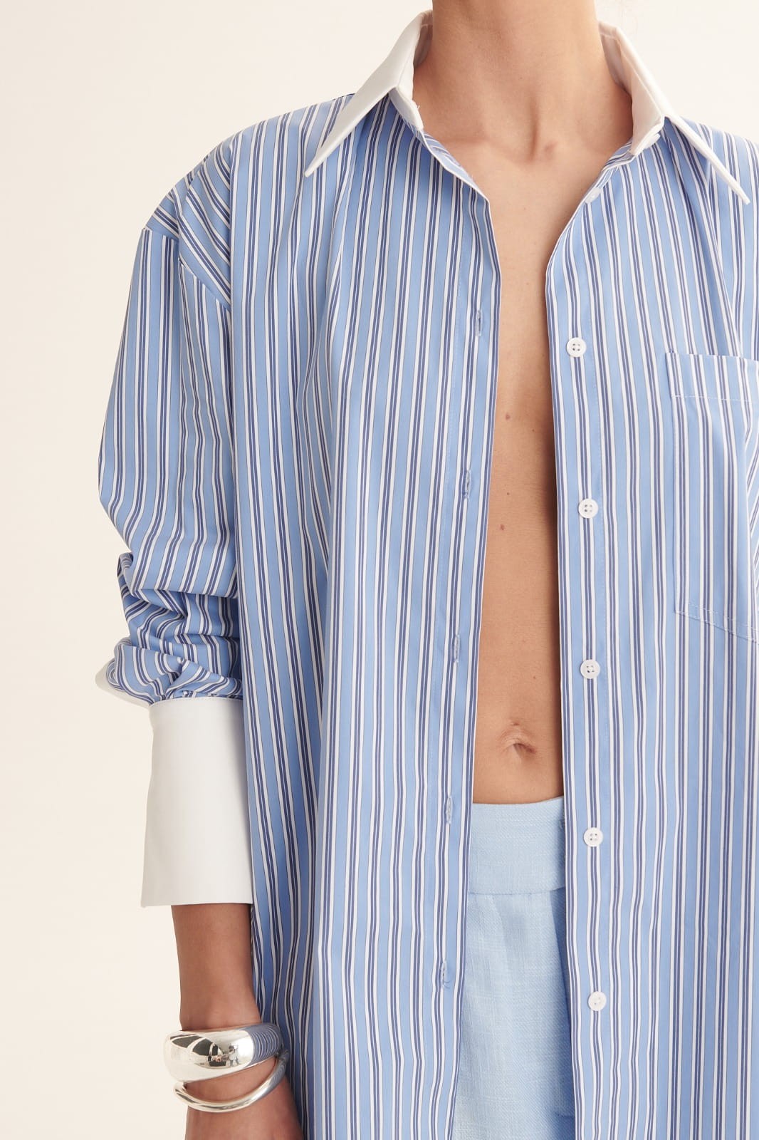Navy Odetta shirt image 4