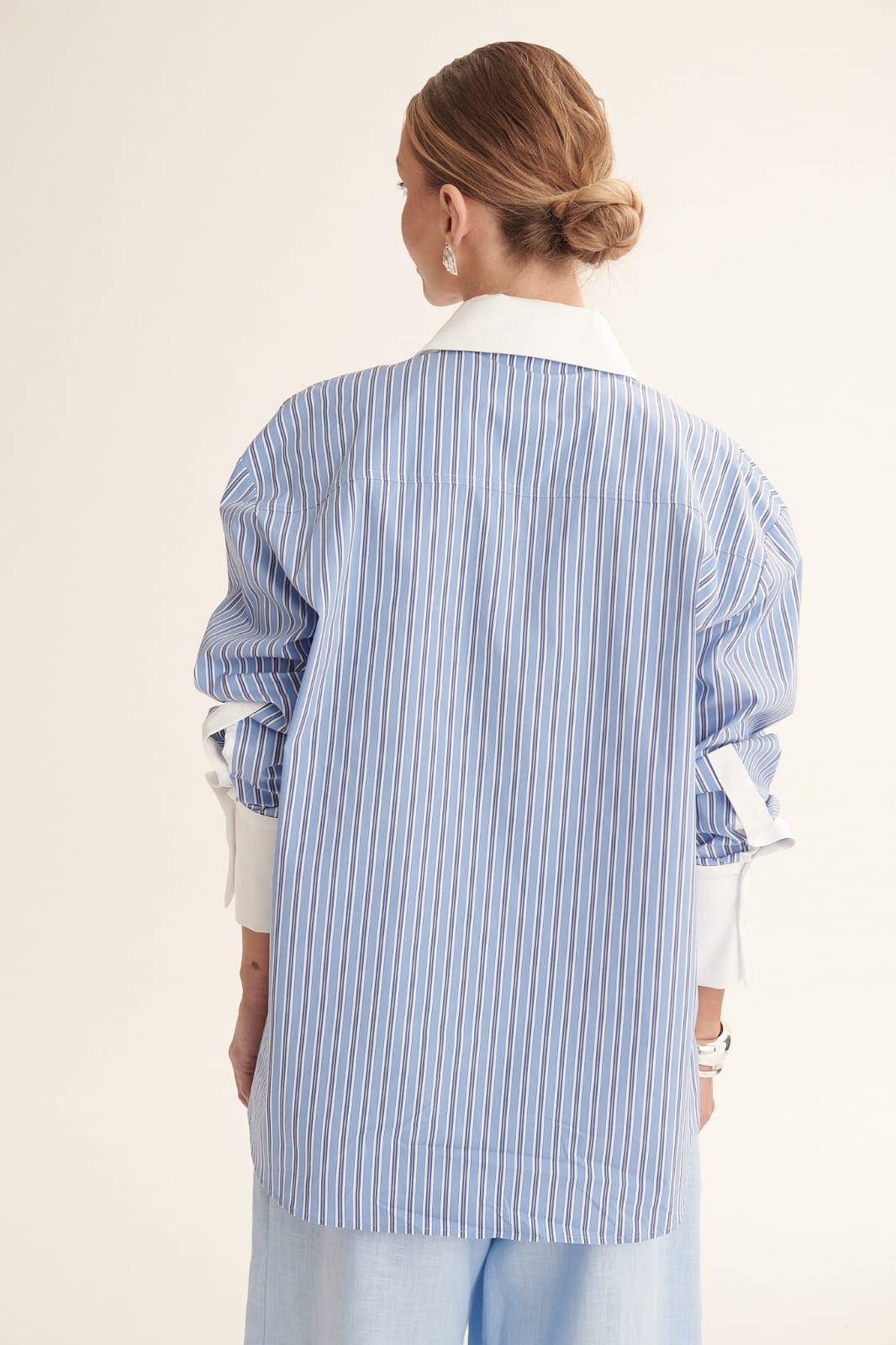 Navy Odetta shirt image 6