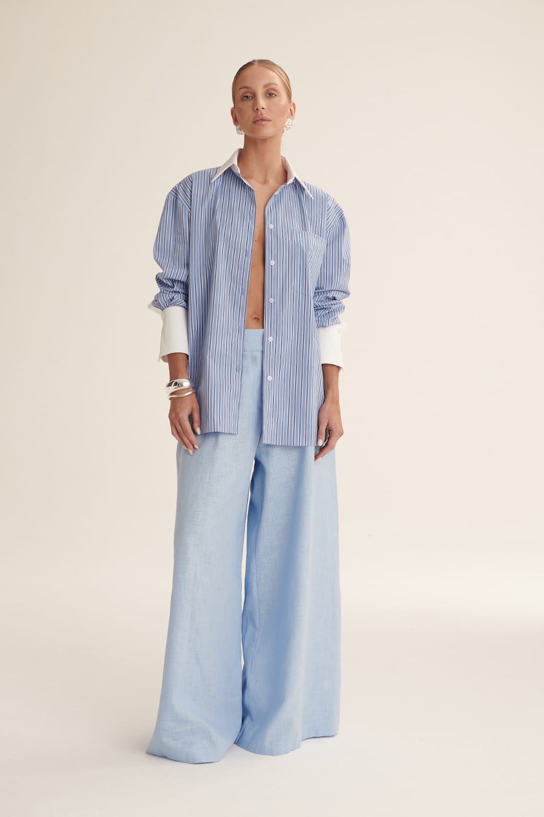 Navy Odetta shirt image 7