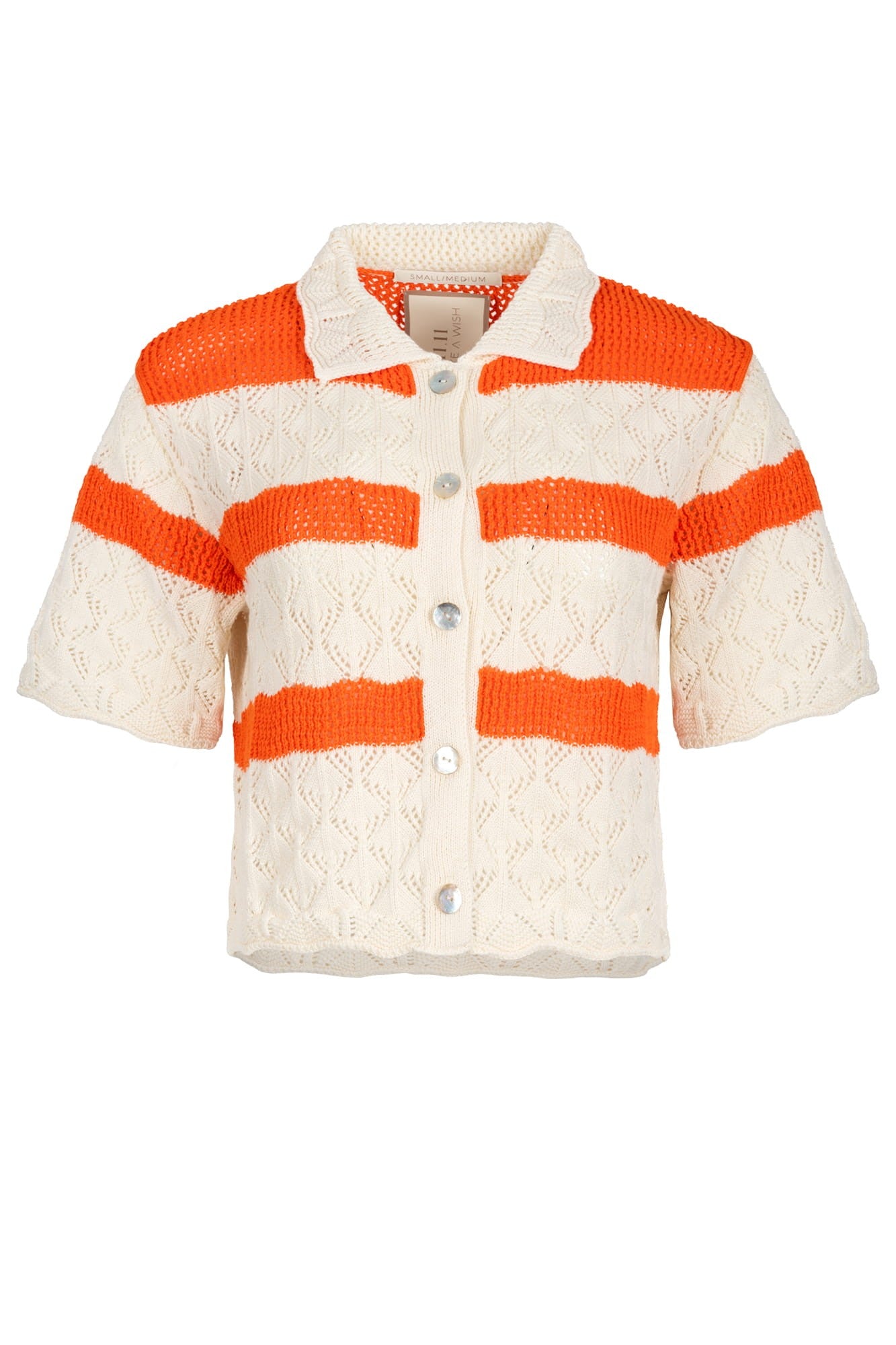 Cream with orange Via sweater image 1