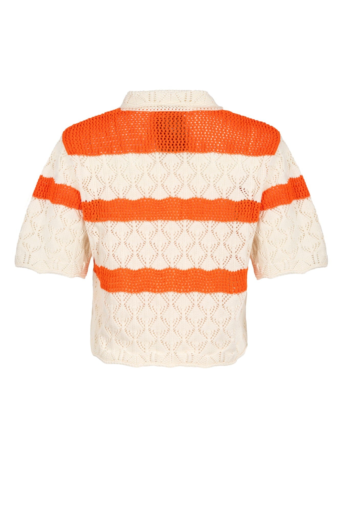 Cream with orange Via sweater image 3