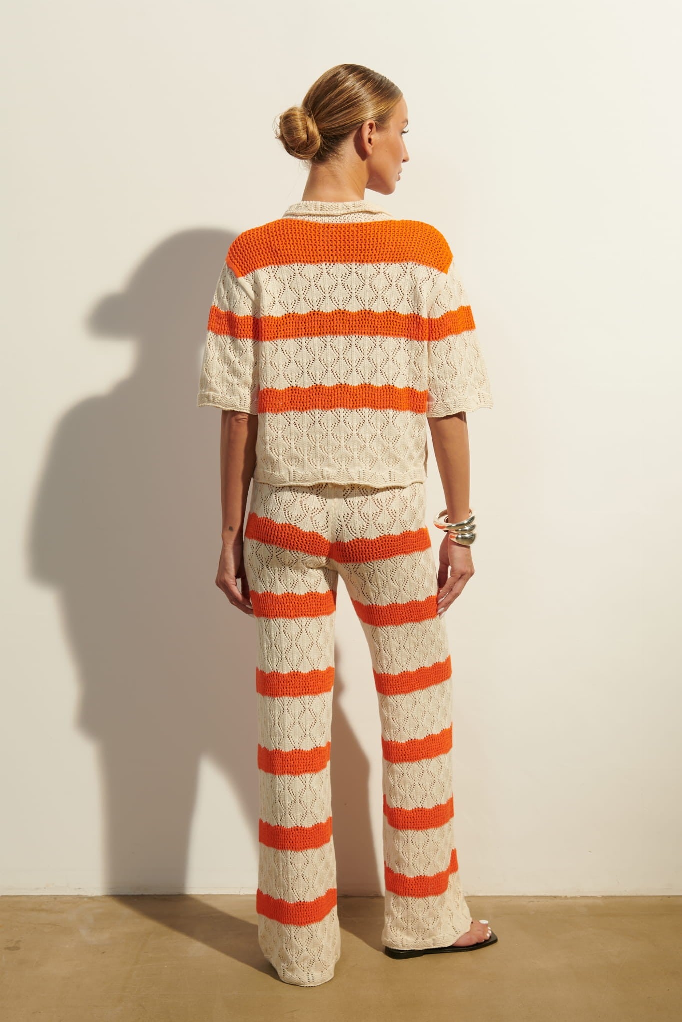 Cream with orange Via sweater image 8