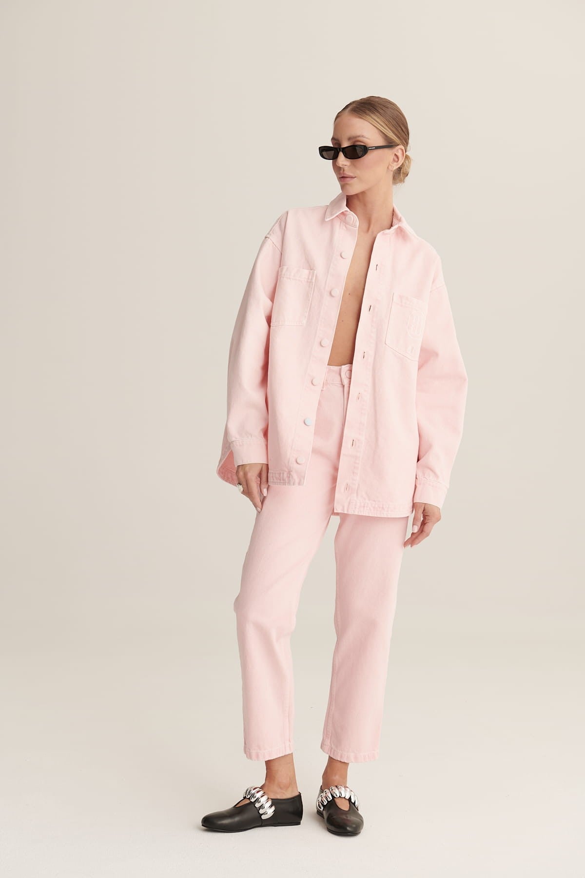 Soft pink Jeans Mom Fit image 1