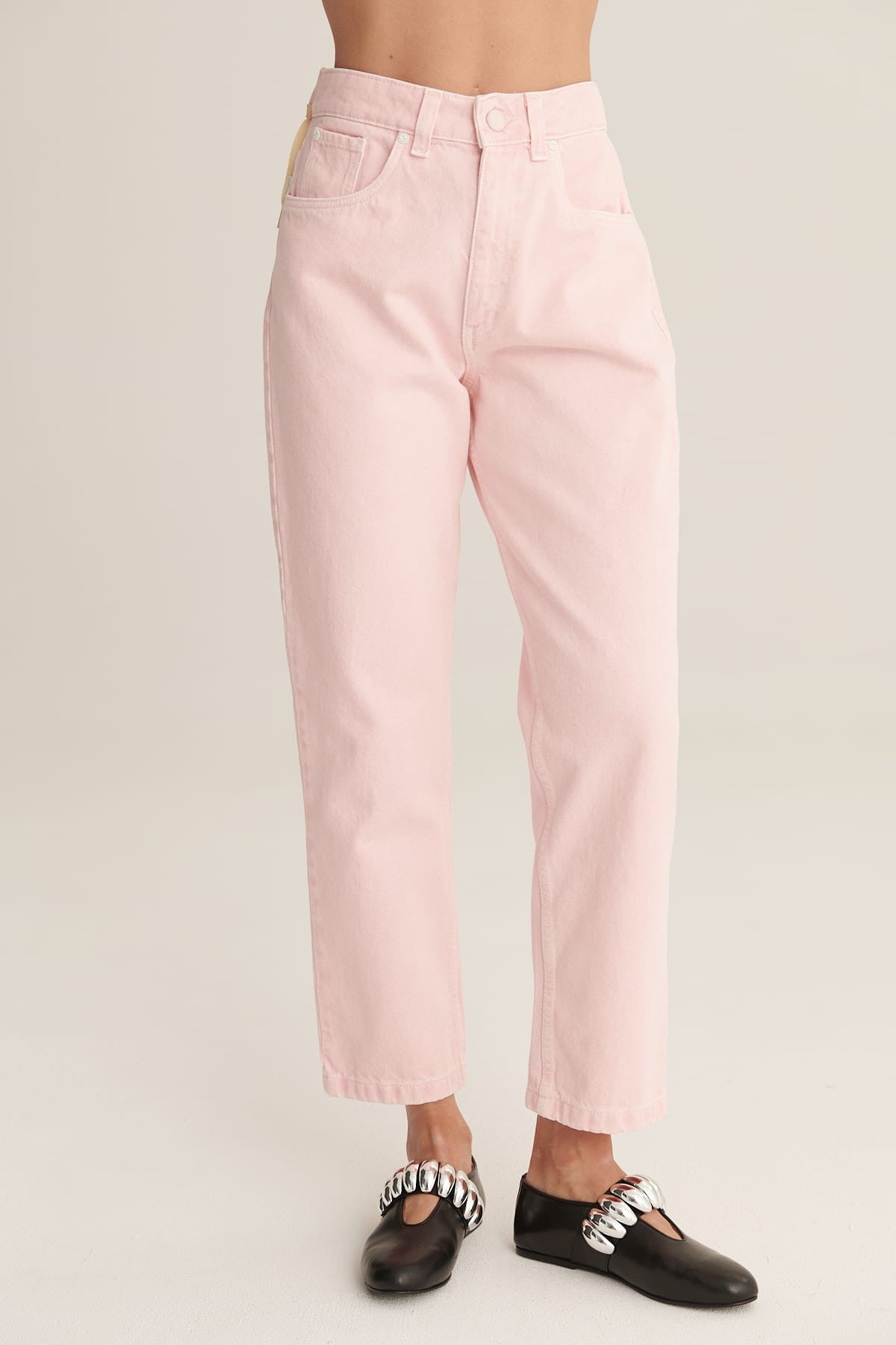 Soft pink Jeans Mom Fit image 2