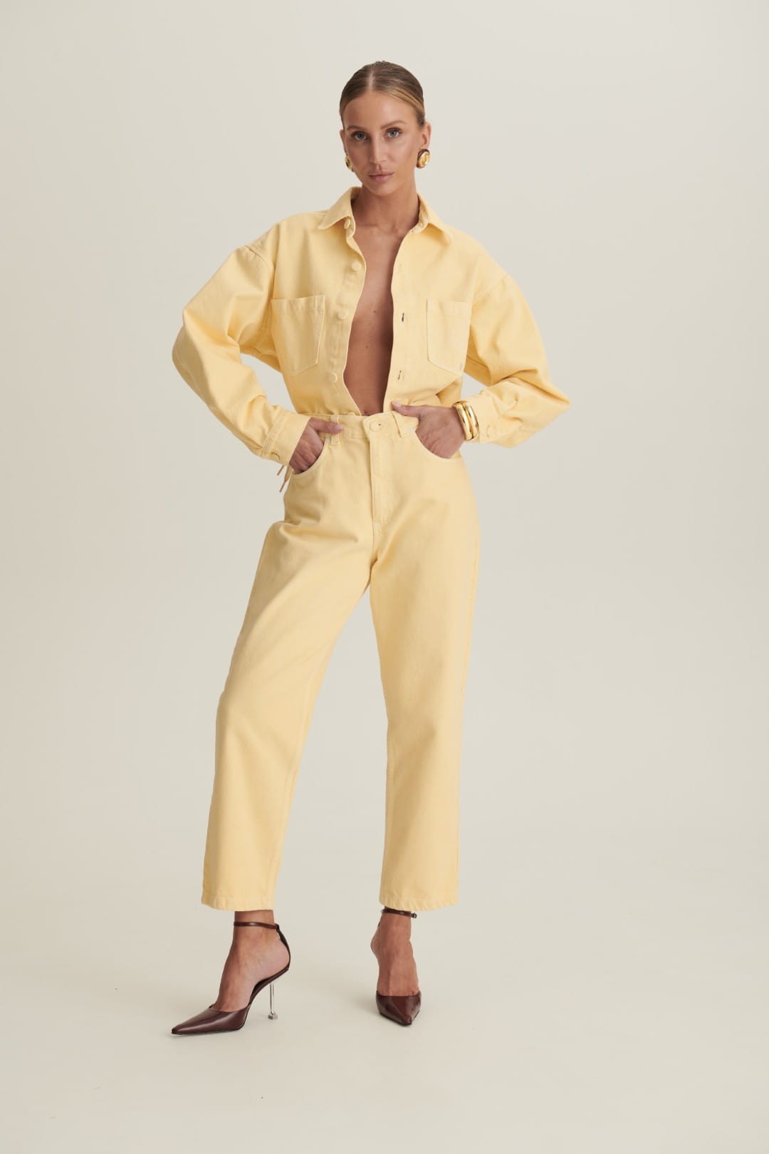 Yellow Jeans Mom Fit image 1