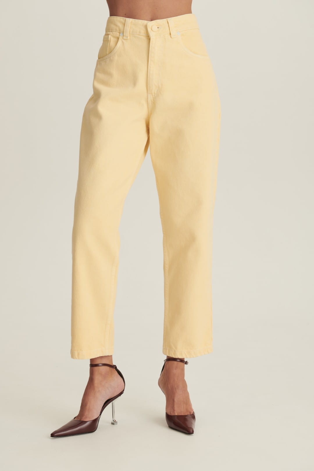 Yellow Jeans Mom Fit image 2