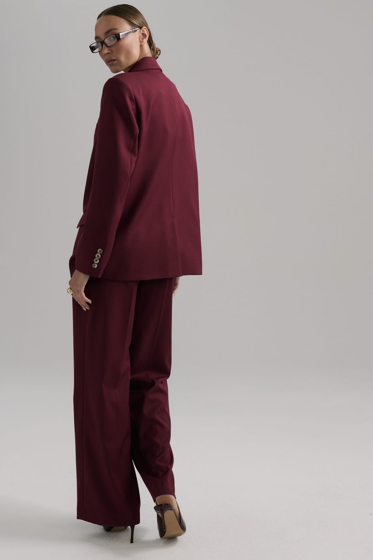 Burgundy Vivien pants image 1