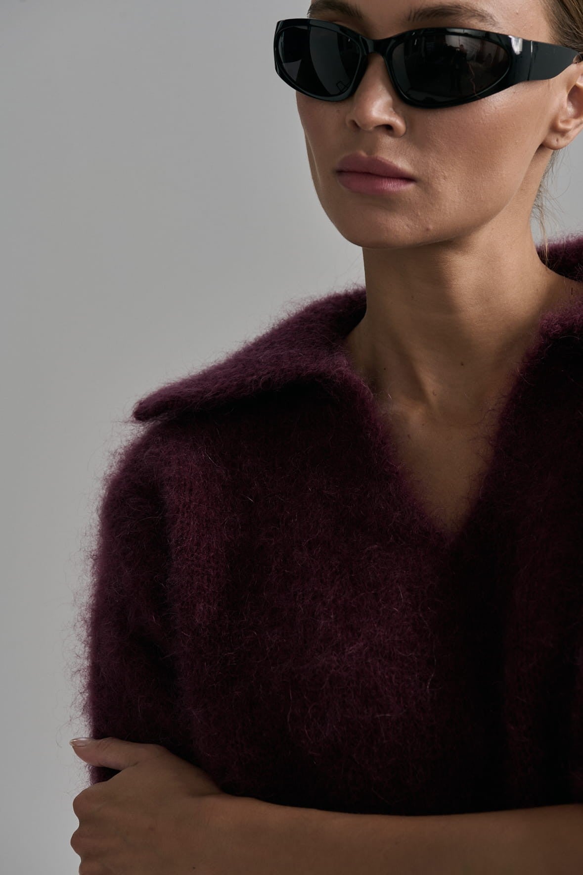 Burgundy Lori sweater image 2