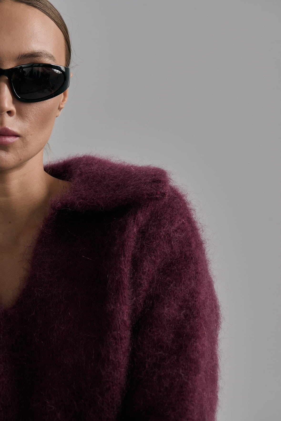 Burgundy Lori sweater image 3