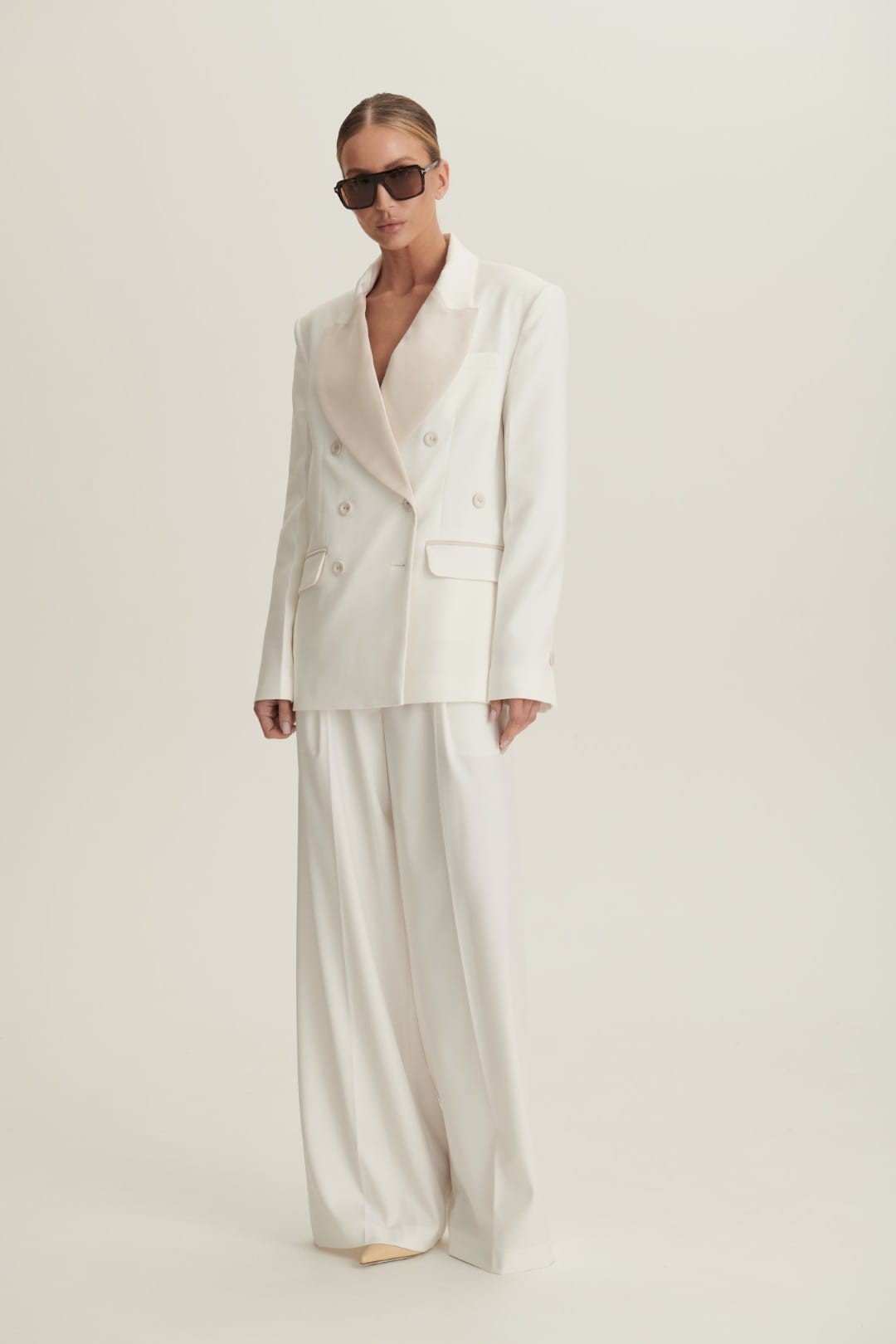 Cream white Dolce suit image 7