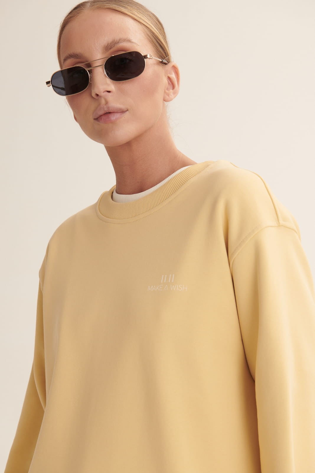 Banana yellow Delicat sweatshirt image 5