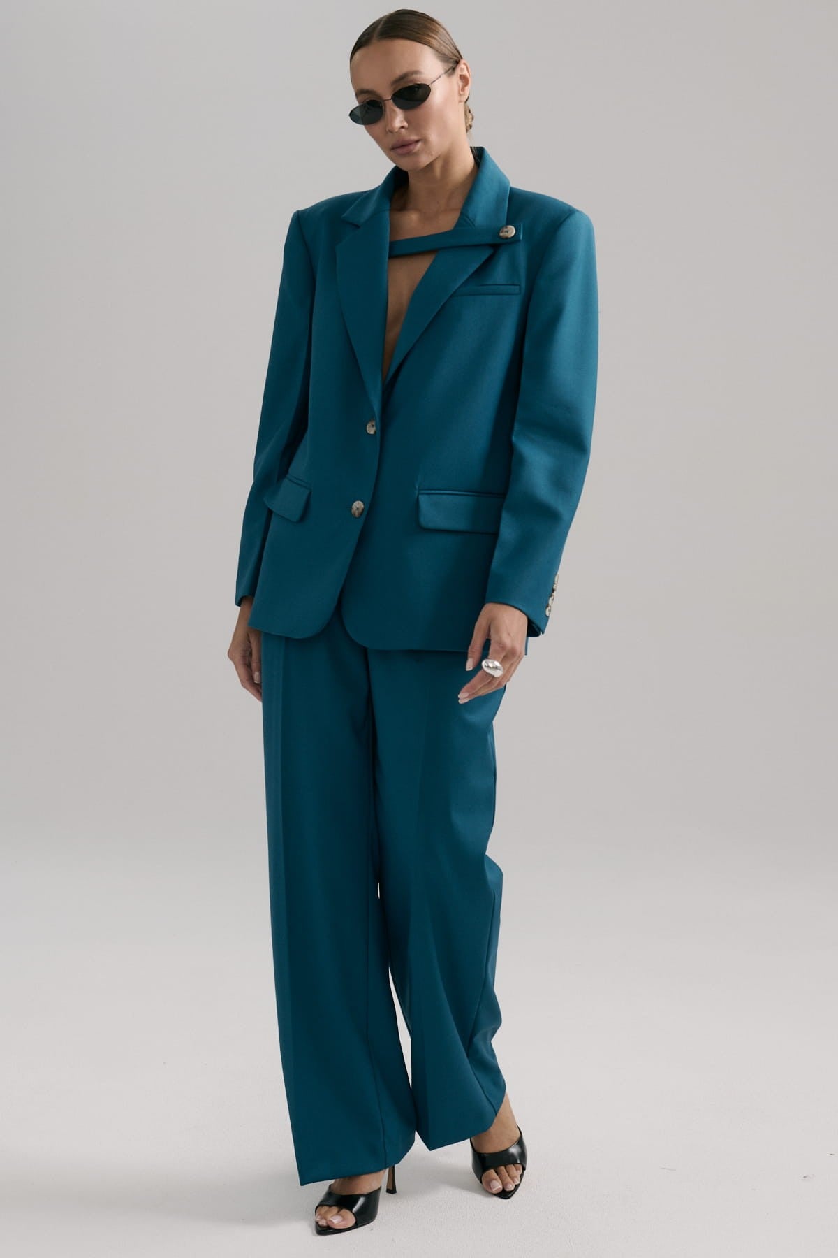 Turquoise Vivien jacket image 1