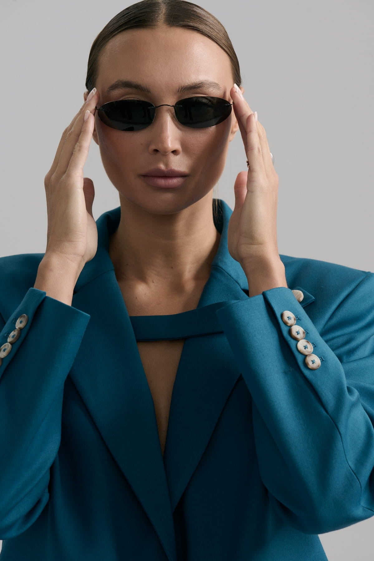 Turquoise Vivien jacket image 3