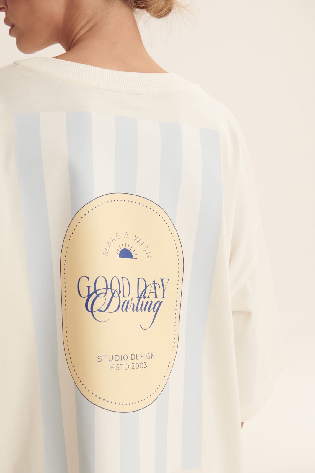 Blue Oversize T shirt Cozy image 4