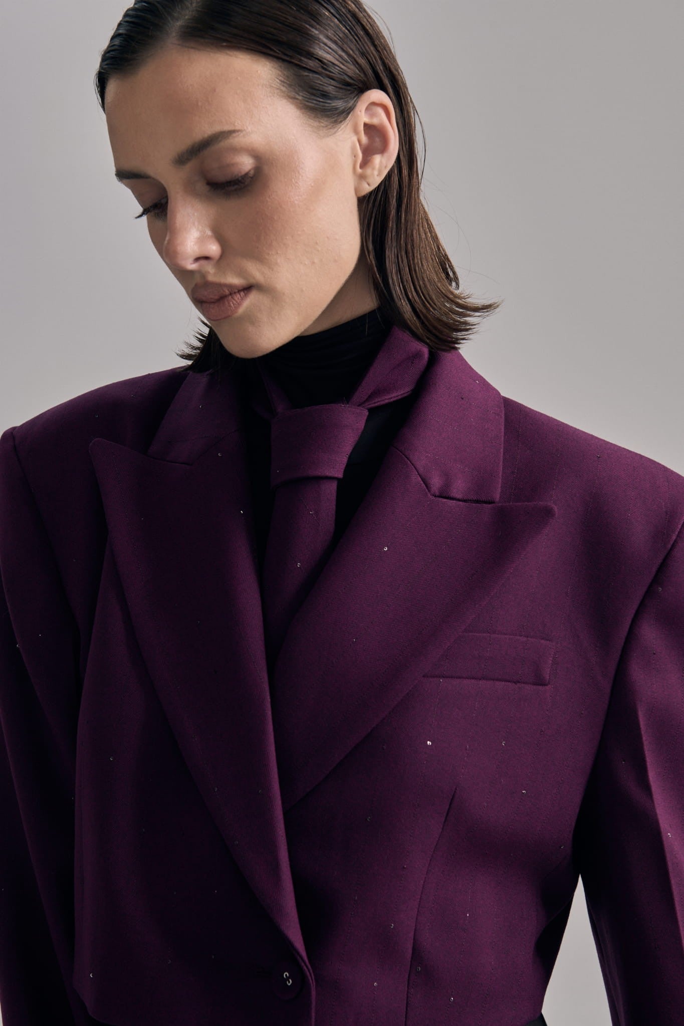 Burgundy Shine suit image 1