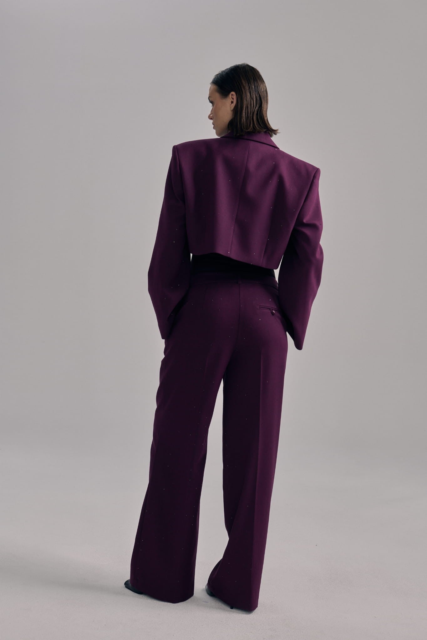 Burgundy Shine suit image 3