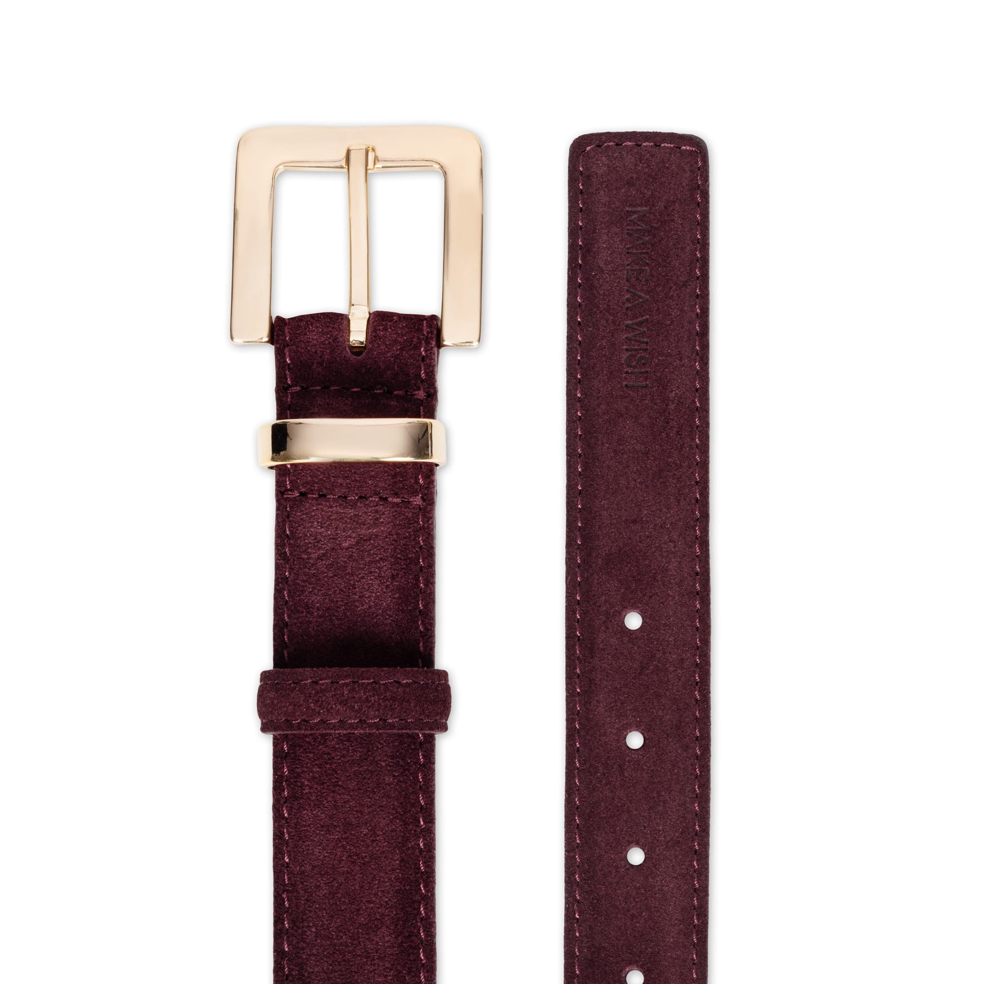 Burgundy Velvet belt image 2
