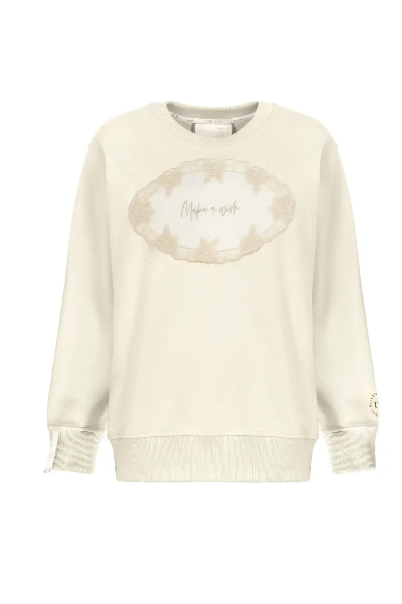 Cream Lace sweatshirt image 5