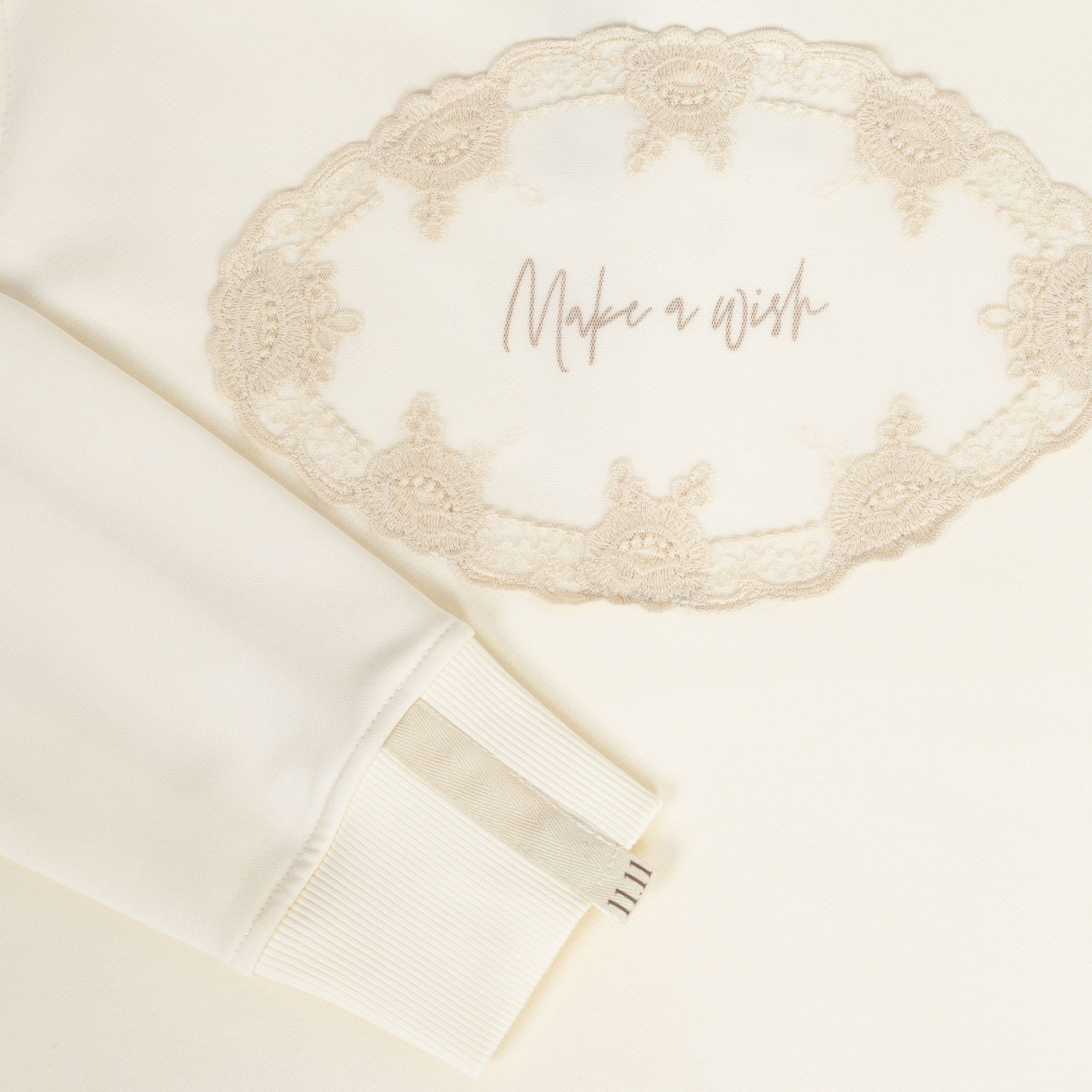 Cream Lace sweatshirt image 12
