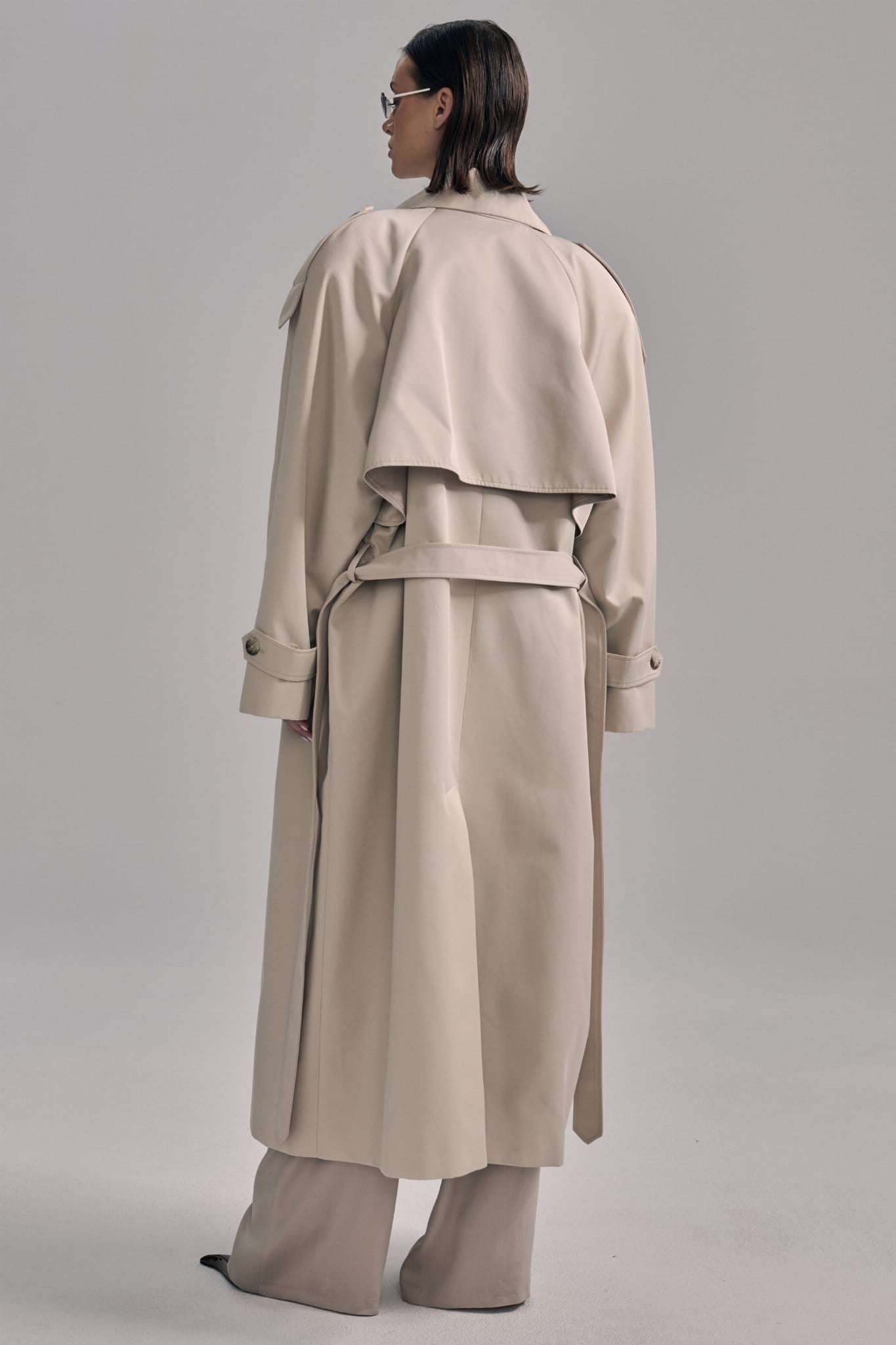 Beige Trench Velluto image 6